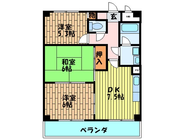 鴻池クレストの物件間取画像